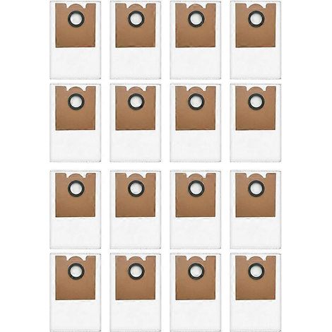 Accessoires pour sacs à poussière filtrants pour robot aspirateur Lefant M2 Pro/M2S Pro/L3/M3 (16 pièces)