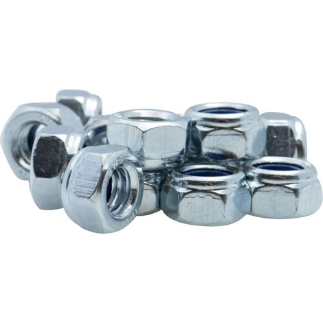 Écrou frein zingué hexagonal Viswood Classe 6 Ø 6mm (lot de 20 écrous)