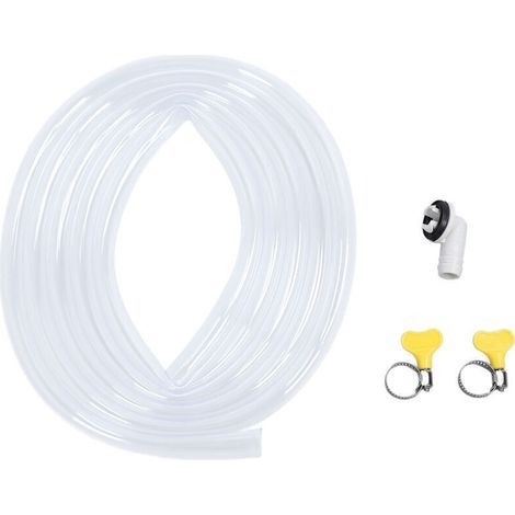 Kit de Drainage Universel pour Climatiseur Portable - Tuyau PVC 10 Pieds avec Connecteur et Serrage - Compatible Tous Modèles (1/4)