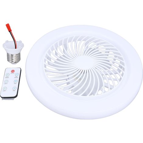 Ortviai Ventilateur de Plafond avec Luminaire LED Dimmable et Télécommande – Réglage Indépendant de la Luminosité et de la Vitesse – E27/E26