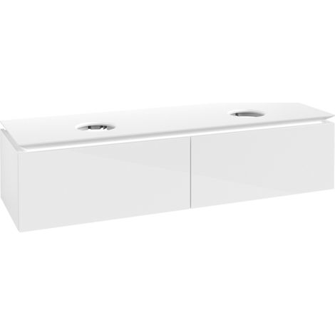 VB WTUS Legato B599 1600x380x500mm 2 tiroirs pour 2 personnes Blanc brillant (1/2)