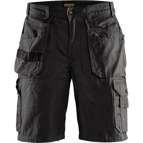 Short de travail artisan coton canvas BLAKLADER 1534 - Noir - 48