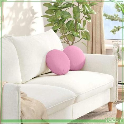 Coussins de siège - FAFEISY - 42014098 - Rose - Cylindrique - Lot de 2 - 30 x 13 cm (1/5)