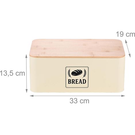 Panera práctica diseño elegante cocina 13,5 x 33 x 19 cm de hojalata 130017325 (1/2)