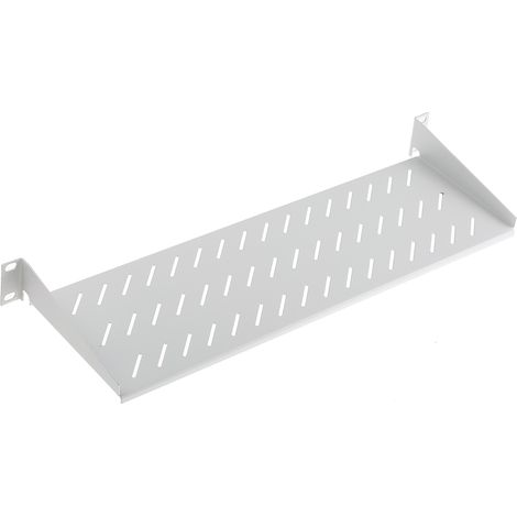 Plateau à glissière Gris 1U ventilé, prof. 150mm x larg. 483mm, 25kg max. ( Prix pour 1 ) (1/2)