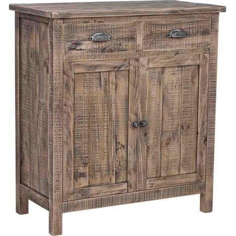 Recibidor de madera marrón 80x40x89h cm