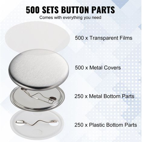 Badge Personnalisé 32 mm 500 Kits de Consommables Badges à (1/5)
