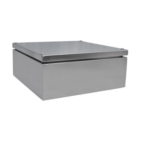 Boîtier RS PRO en Acier inoxydable 304 Acier dim. ext. 300 x 300 x 121mm, IK10, IP66 ( Prix pour 1 )