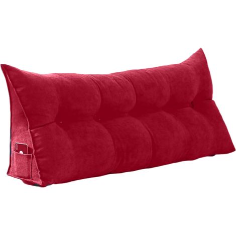 Coussin de chevet, oreiller souple, sac triangulaire, coussin de dossier/de protection lombaire pour canapé, coussin de dossier/de lit tatami de dortoir (1/5)