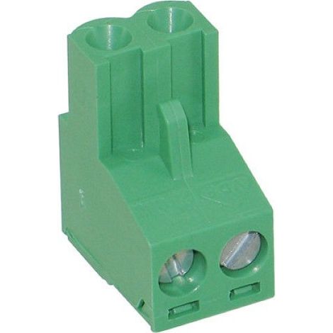 Connecteur bornier au chariot pas de 5,08 Femelle 2 Voies Vert
