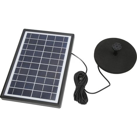 Pompe solaire pour fontaine à eau, type micro-split, ABS, avec contrôle du niveau d'eau, pour jardin, alimentation solaire 8 V CC. (1/5)