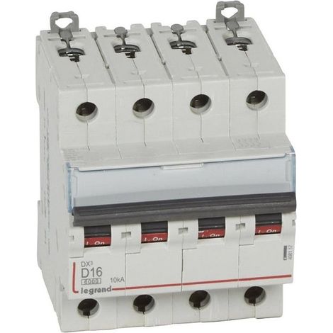 Modularer Leitungsschutzschalter DX3 6000 â€“ Kurve D 16A