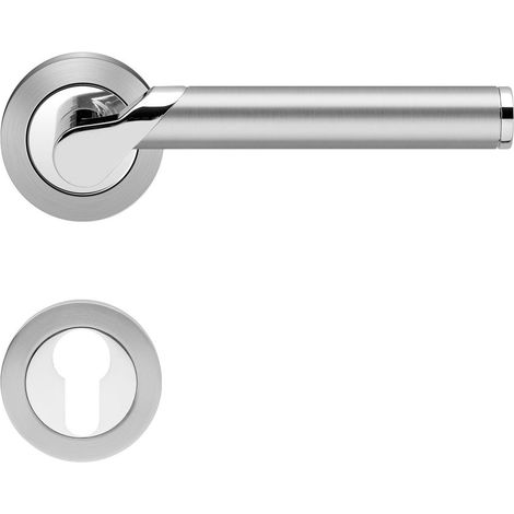 KARCHER DESIGN Drückergarnitur R38 PZ0 65 - Starlight, Profilzylinder, Materialkombination (1/3)