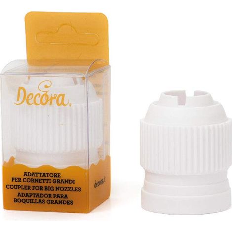 Decora 0263666 Adattatore per Cornetti 3D in Blister, Bianco, 6 x 5 x 4.5 cm (1/3)