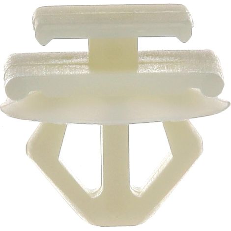 Agrafes de fixation auto - Lot de 10 - Plastique blanc - Pour moulures Ø8mm - Peugeot Citroën compatibles - Réf 1301 (1/5)