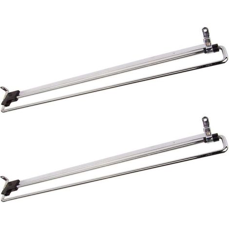 2-teilige, ausziehbare Kleiderstange, Teleskop-Kleiderständer, Ausziehbarer Kleiderständer, 450 mm (1/4)