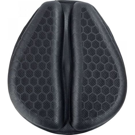Coussin de selle en gel pour moto, coussin de selle 3D en gel pour moto, absorbant les chocs et antidérapant, adapté aux longs trajets, 3 cm d'épaisseur