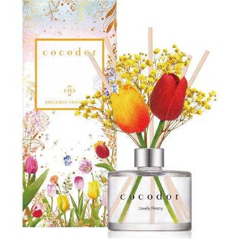 DIFFUSORE A BASTONCINI TULIP 200ML - LOVELY PEONY COCODOR