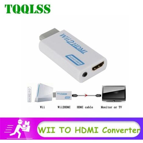 adaptateur Wii vers HDMI HD 3.5 MM 1080p, convertisseur Stick, câble Audio TV, vidéo, entrée pour Console de