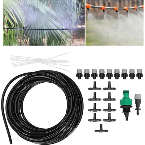 Sistema de riego automático para jardines, que incluye manguera y aspersor. Kit de microrriego. (1/5)