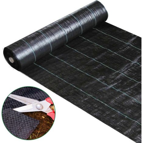 Wolketon 1x10m Tessuto pacciamante per giardino – Ideale per fiori e piante ornamentali