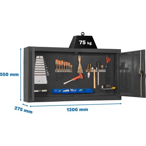 Armario Herramientas CABINET Tools Desmontado 550x1200mm antracita