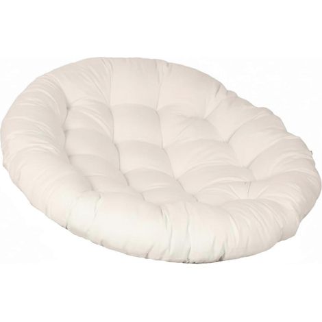 Coussin Papasan uniquement, beige, 50 cm (20 pouces), en peluche résistante à l'eau, avec rembourrage épais en coton PP, pour fauteuils suspendus, balançoires et bascules. (1/5)