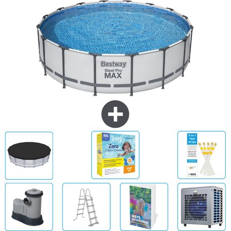 Bestway Piscina Bestway Steel Pro MAX Redonda - 488x122 cm - 8-piezas  S606 (1/4)