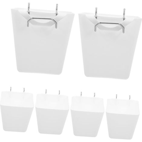 Unomor Lot de 6 panneaux perforés clairs avec crochets (1/5)