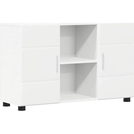 Sideboard FLORIN White 88.5 x 30.5 x 55.5 cm Engineered Wood vidaXL