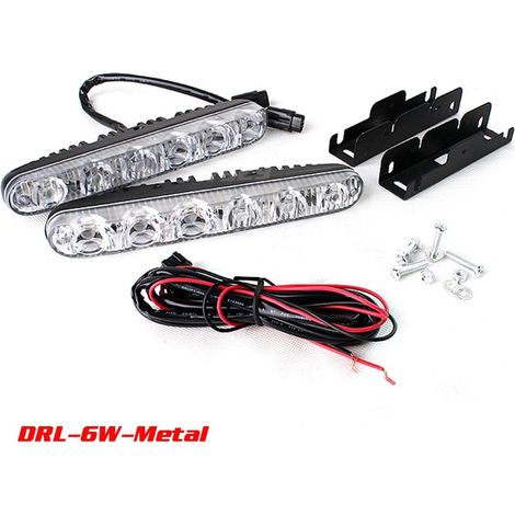 TRADE SHOP - Faro Pilot Drl S-5 Supplementare Fendinebbia Per Auto Fuoristrada 12v 5 Led 5w -