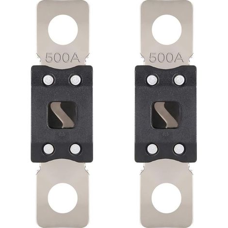 MEGA Fusible 500A Mega Fusible Voiture 500 Ampères Visser Fusibles pour Auto à Courant Élévé pour Caravanes Camion Bus (2 Pièces) (1/3)