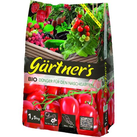 gpi Gärtner´s Biogarten Biodünger für den Naschgarten - 1,5 kg