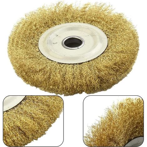 Brosse à roue en fil de cuivre souple 5 pouces, fiable et conçue pour (1/5)