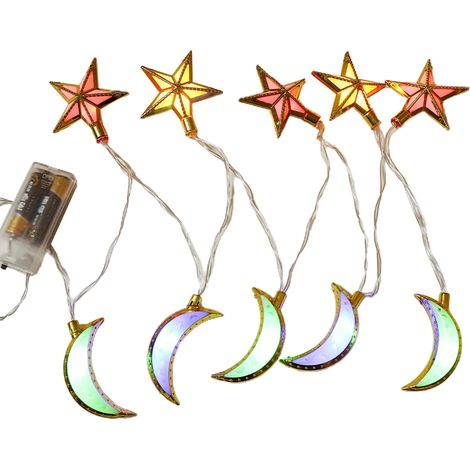 Guirlande lumineuse LED Ramadan 1,6m, décoration suspendue pour intérieur extérieur, fête de l'Aïd, ornement de pièce (1/5)
