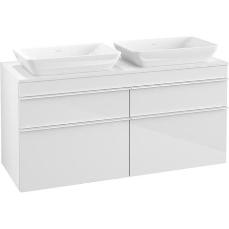 VB WTUS Venticello 02 1257x606x502mm 4 tiroirs pour 2 personnes Blanc brillant