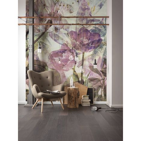 Papier peint panoramique romantique,modern Metropical Faded (1/4)
