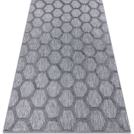 Tappeto SANTO SIZAL 58391 Favo antracite grey 180x270 cm