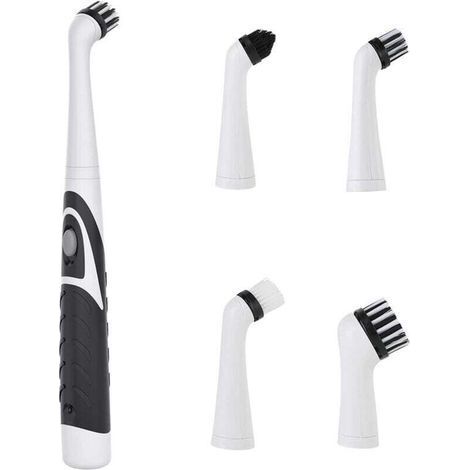 Nettoyeur Électrique Sonic avec 4 Têtes Brosse pour Joints Sols Baignoires Douches Carrelages Salles de Bains et Cuisines (1/4)