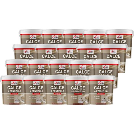 Calce a pennello per muri esterni e interni - BADIPLUS - 20 x 20 kg Marsala Bruno Rosso - ARCANE INDUSTRIES (1/2)