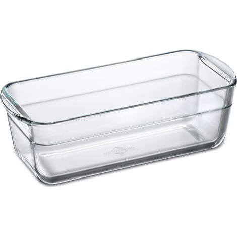 Teglia per pane, vetro borosilicato, 28,5 x 11,5 x 8 cm, 1,5 l Elsass / Kuchenprofi (1/2)