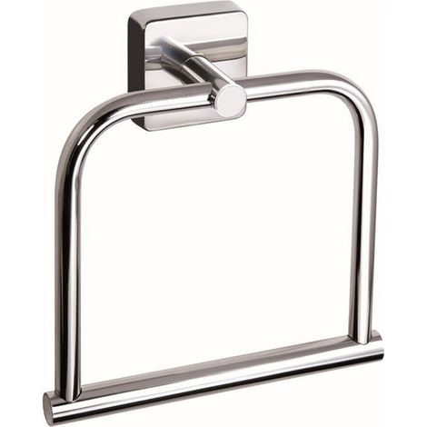 Portasciugamani semianello in acciaio inox finitura lucida CLODE-C kamalu