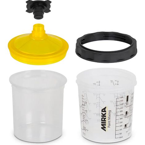 MIRKA - Système de godet jetable 850 ml, filtre 190 µm - Kit complet (1/3)