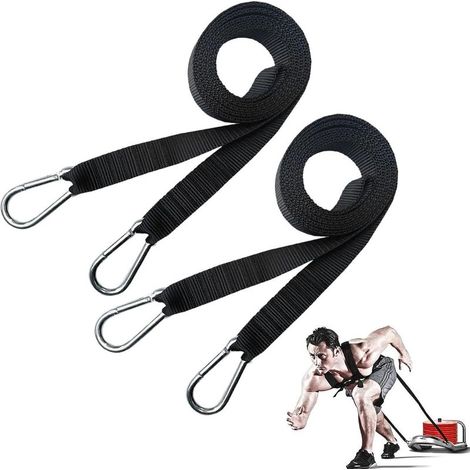 Traction pour Luge -Ceinture d'entraînement pour Squats - Ceinture d'haltérophilie Portable et réutilisable - Ceinture Traction pour Sternum - Squat - Traction des pneus (1/3)