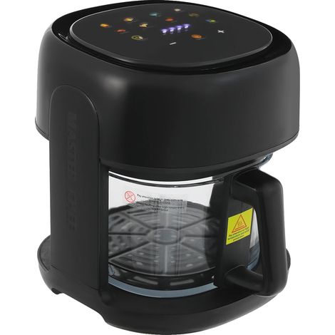 Friteuse à air, capacité de 3,3 L, écran LCD, noir (1/2)