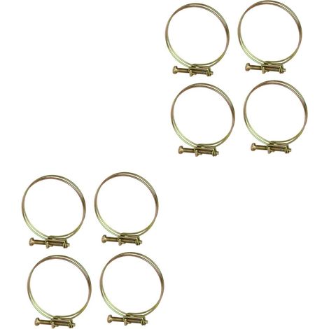 Lot de 2 Colliers de Serrage Et Attaches pour Tuyaux 2 Pouces de Diamètre Galvanisés pour Plomberie Et Usage Industriel 4 Pièces (1/5)