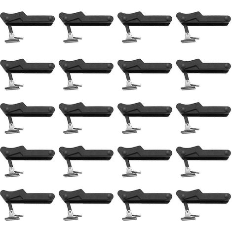 20x Flexibler Türriegel, 3,8 Zoll, schwarzes Weichgummi-Ersatzschloss, oben mittig C7-10 (1/5)