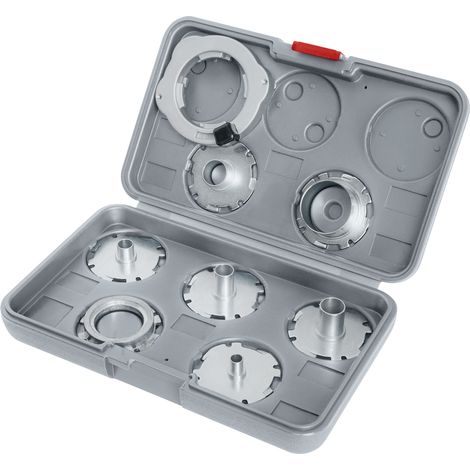 Bosch routing PRO Template Guide Set Imperial for Router 8 pcs 2608190063 (1/3)