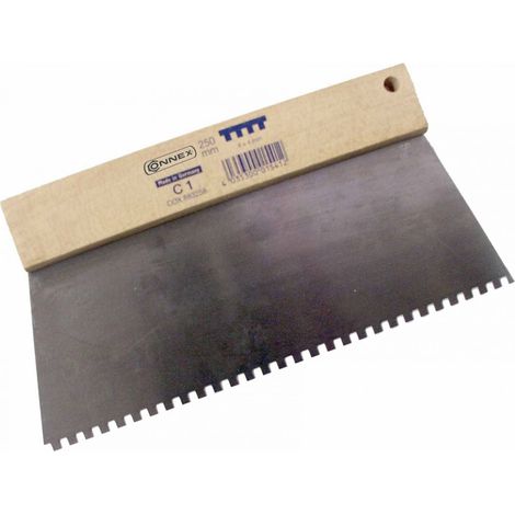 Connex Zahnspachtel 250 mm, Zahnung viereckig 4 x 4 mm Fliesenwerkzeug