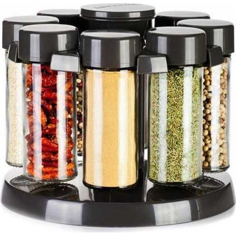 Tarros de especias soporte giratorio. 8 piezas. Season Tescoma 657066